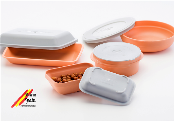 AMC show "Made in Spain" tableware in sustainable plastic with minerals and permanent antibacterial treatment