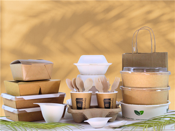 Envases compostables y biodegradables de Envapro para aprovechar la comida sobrante de los restaurantes